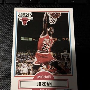 A good condition Micheal Jordan throwback fleer card